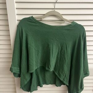 Free People Green Shirt
